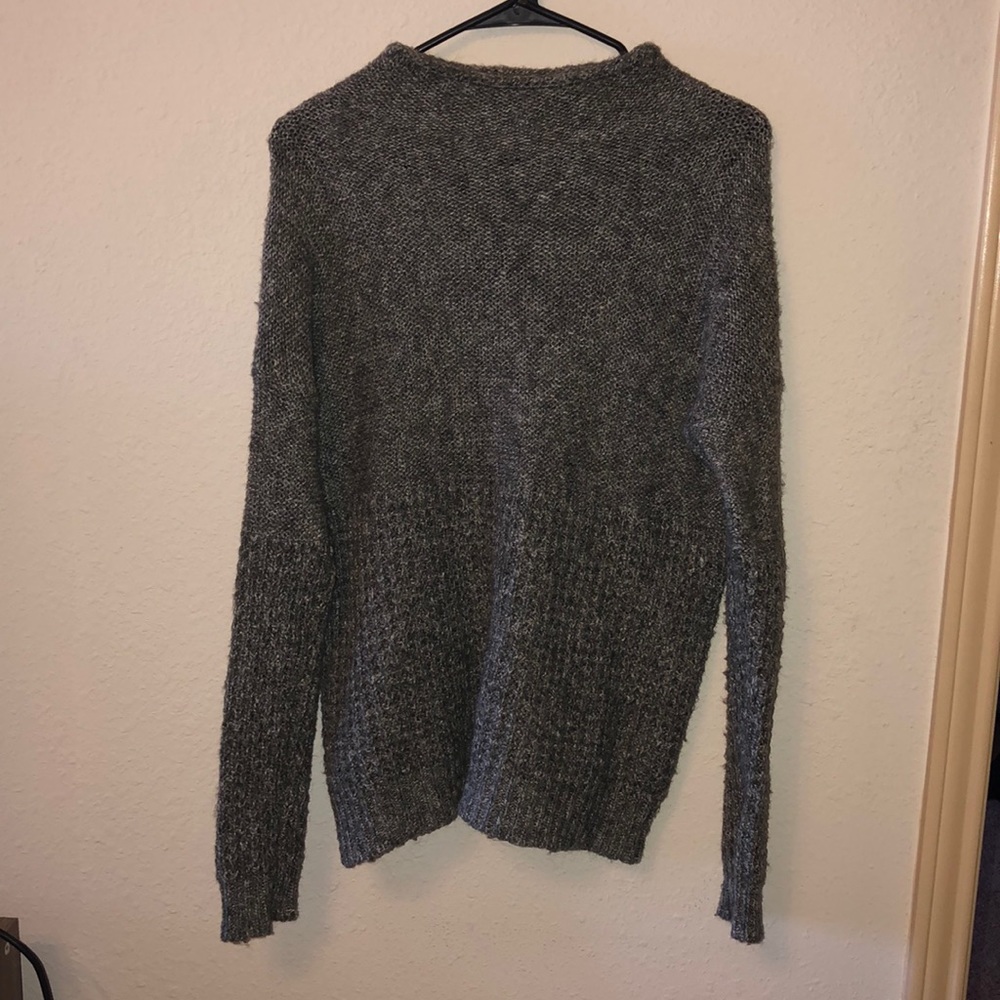 Green/grey slight turtleneck sweater